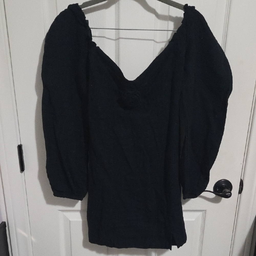 Free People Black Mini Dress